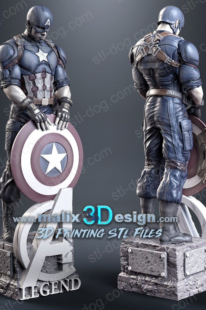 美国队长（Captain America）3D打印图纸